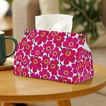 Amazon｜ティッシュケース マリメッコ 花柄 おしゃれ PUレザー